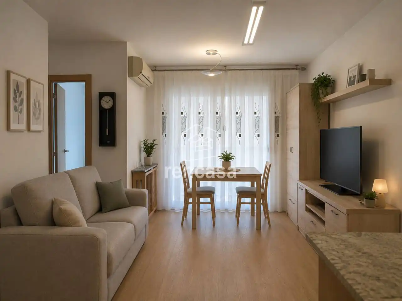 Sala d'estar de Apartament en venda en Lleida amb Aire condicionat, Calefacció i Parquet