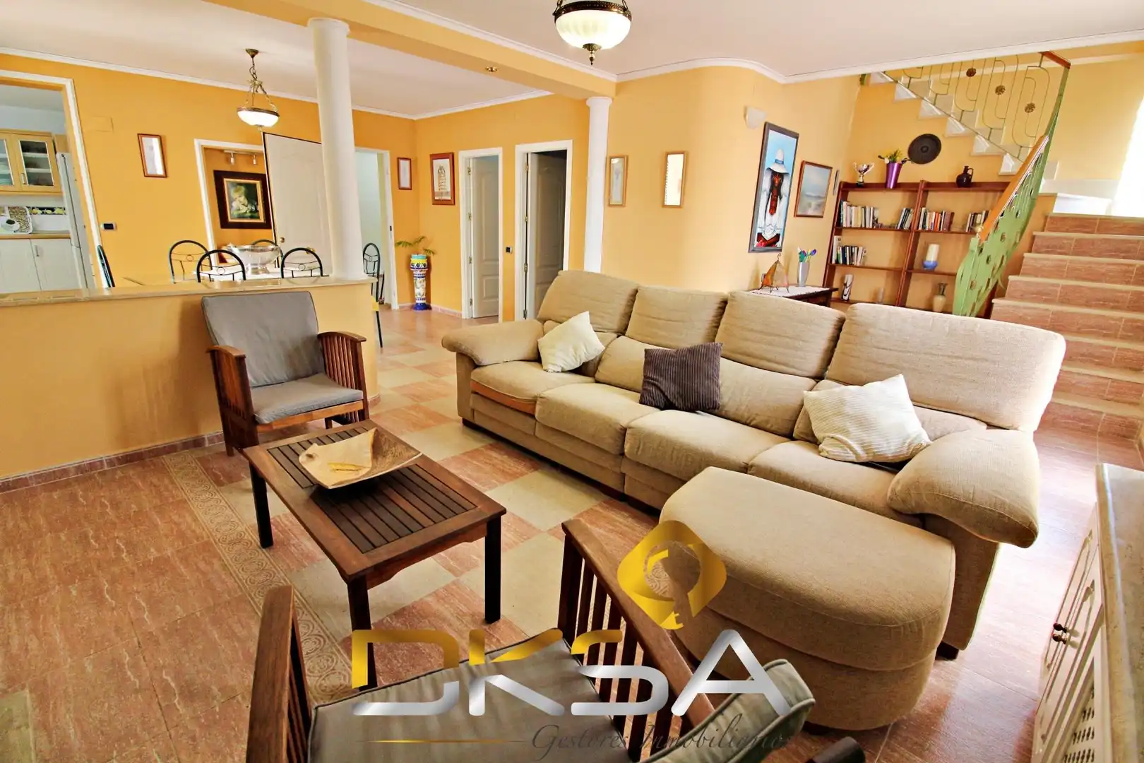 Living room of Houses for sale in Castellón de la Plana / Castelló de la Plana  with Air Conditioner, Heating and Private garden