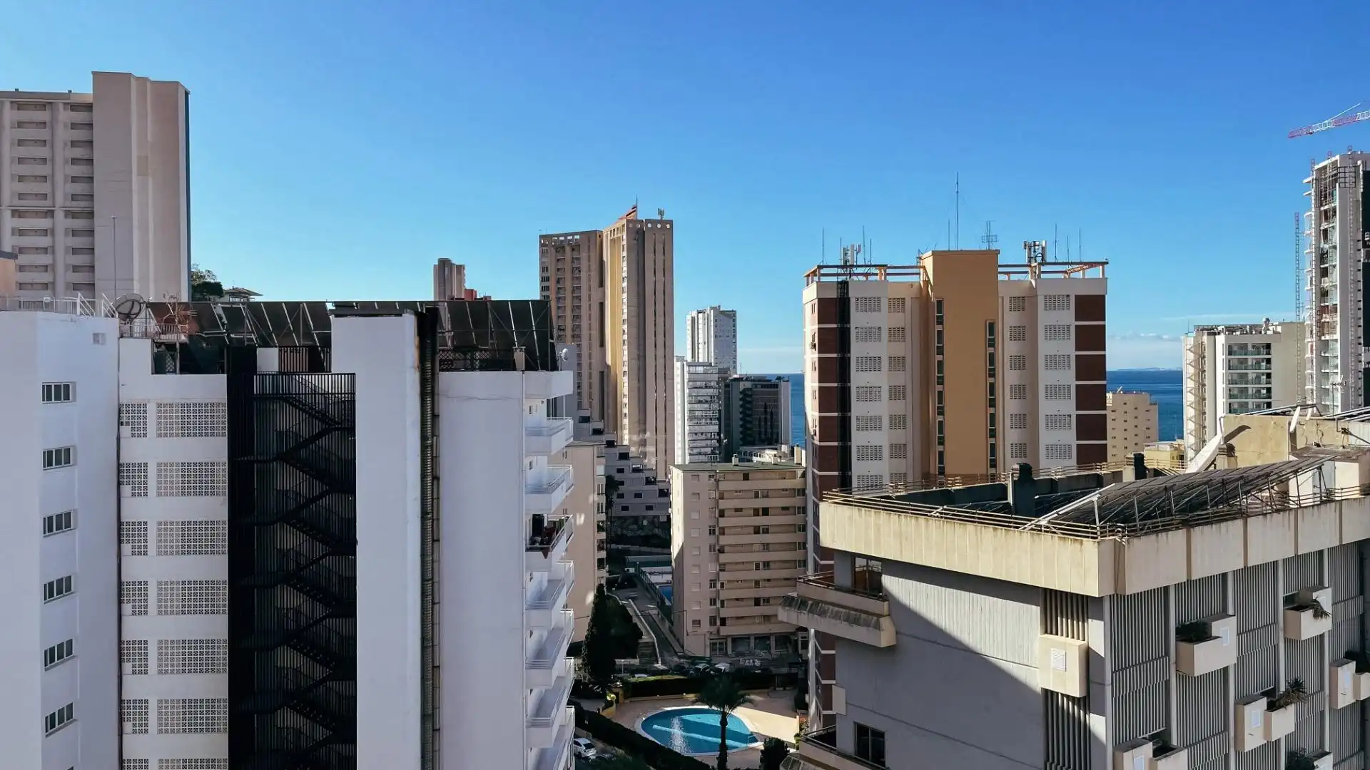 Exterior view of Apartments for rent in Benidorm  with Private garden and Community pool