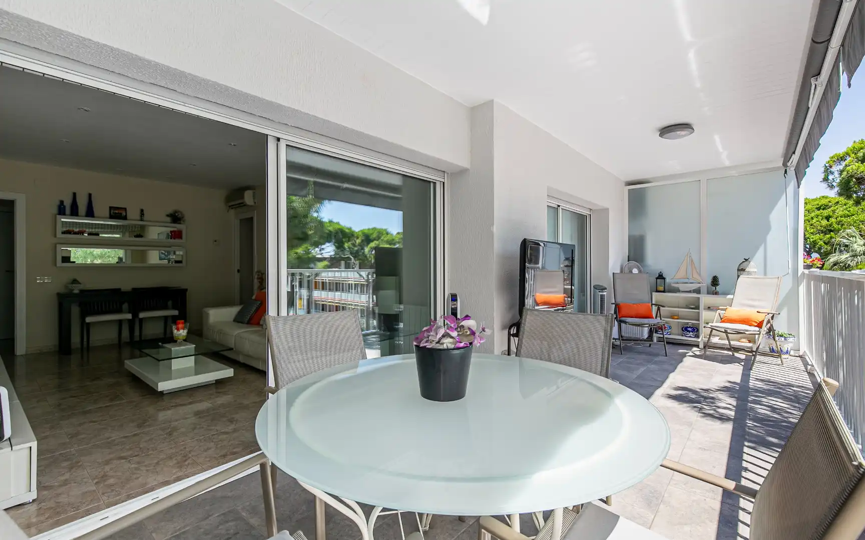 Terrace of Flat for sale in Castelldefels  with Air Conditioner, Heating and Private garden