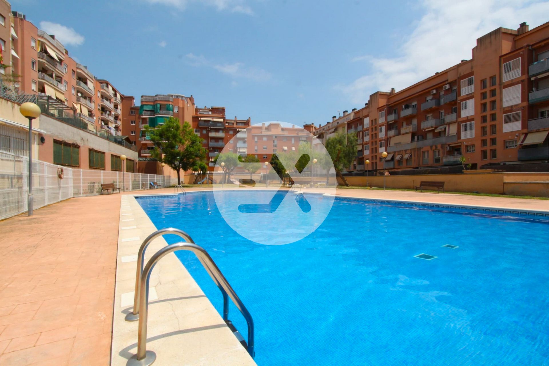 Swimming pool of Flat for sale in Castelldefels  with Air Conditioner, Heating and Storage room