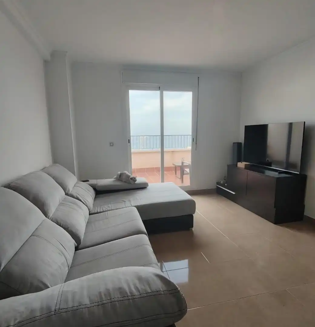 Sala de estar de Piso en venta en Carboneras con Terraza, Amueblado y Balcón