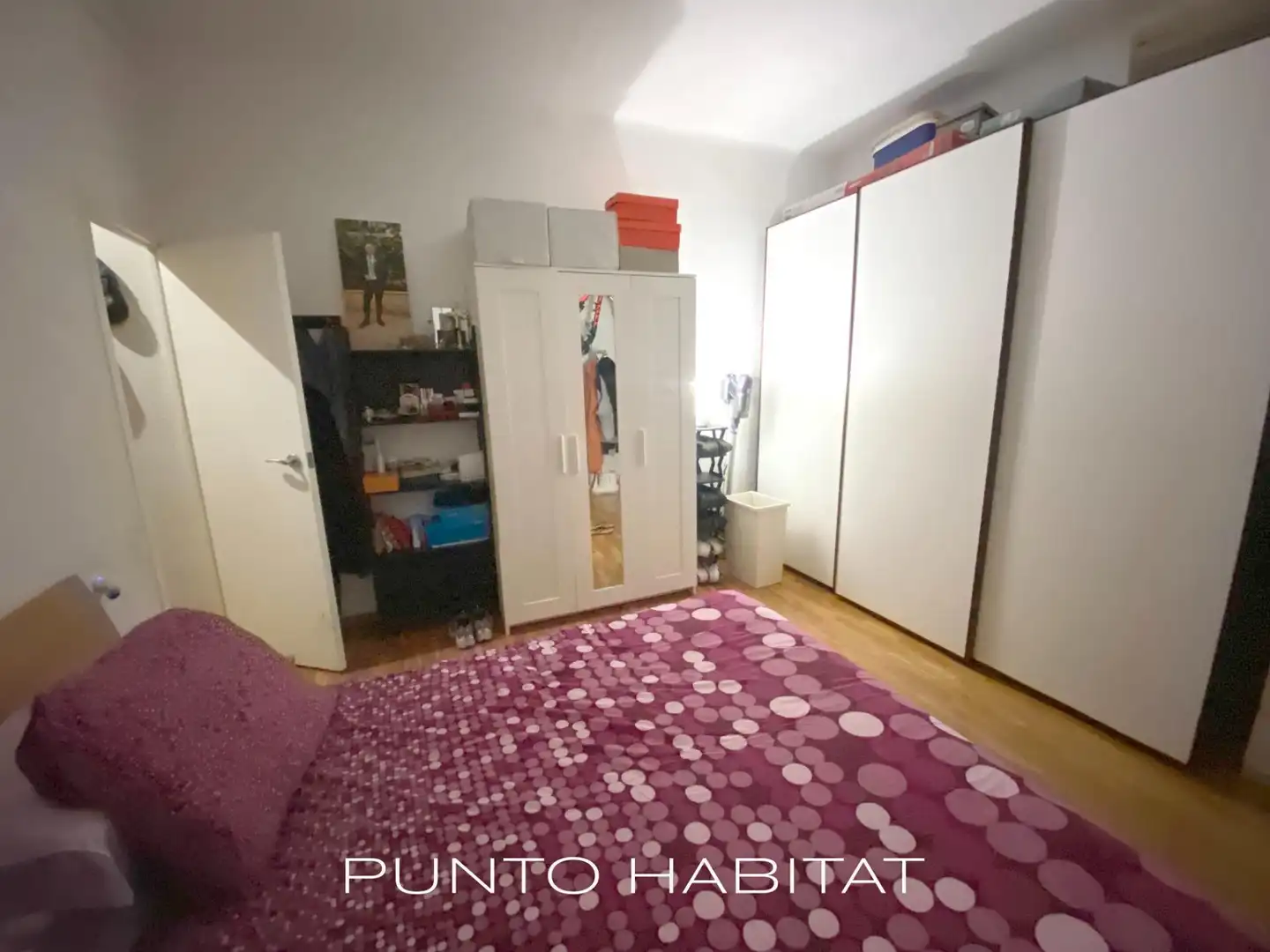 Schlafzimmer von Wohnung zum Verkauf in Barcelona mit Klimaanlage, Parkett und Terrasse