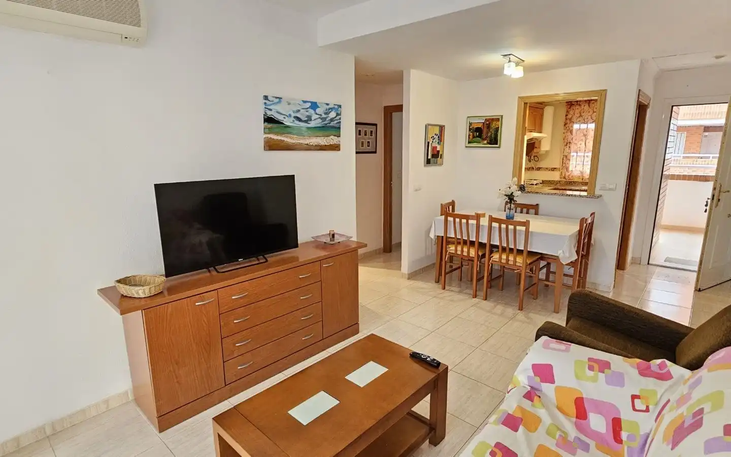 Sala d'estar de Apartament en venda en Oropesa del Mar / Orpesa amb Aire condicionat, Calefacció i Terrassa