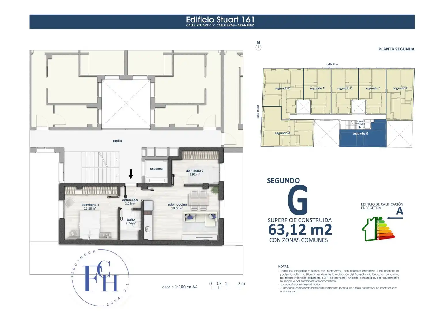 Appartamento con ascensore in vendita a Calle de Stuart 161, imagen 4