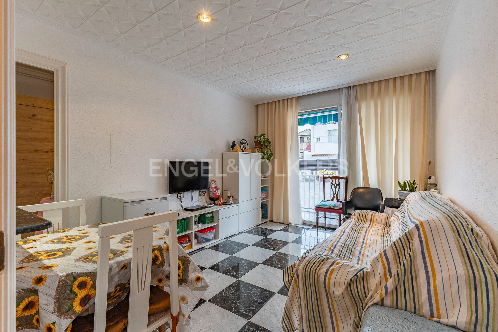 Sala d'estar de Apartament en venda en Sabadell amb Aire condicionat, Calefacció i Balcó