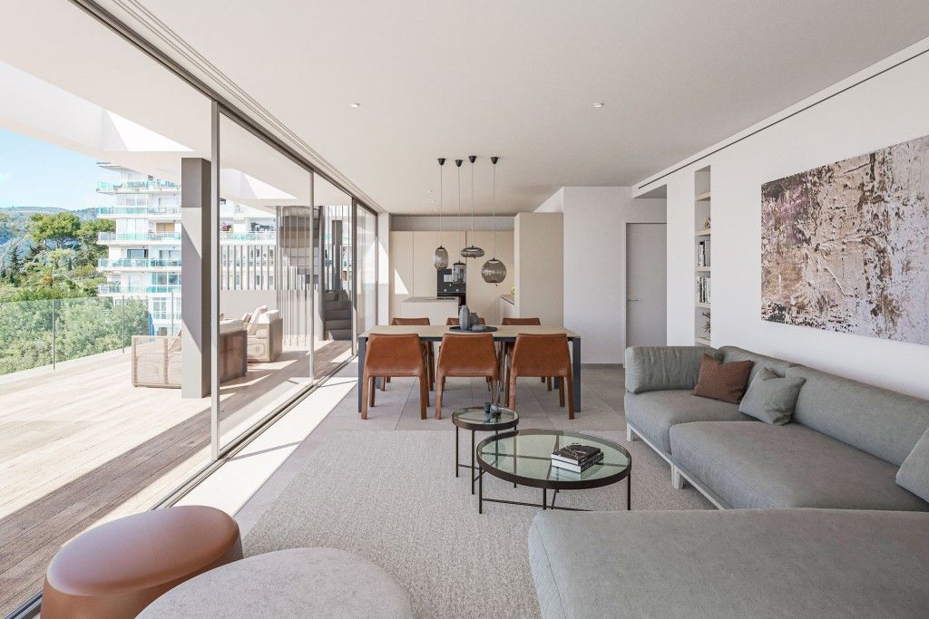 Sala d'estar de Apartament en venda en  Palma de Mallorca amb Aire condicionat, Calefacció i Terrassa