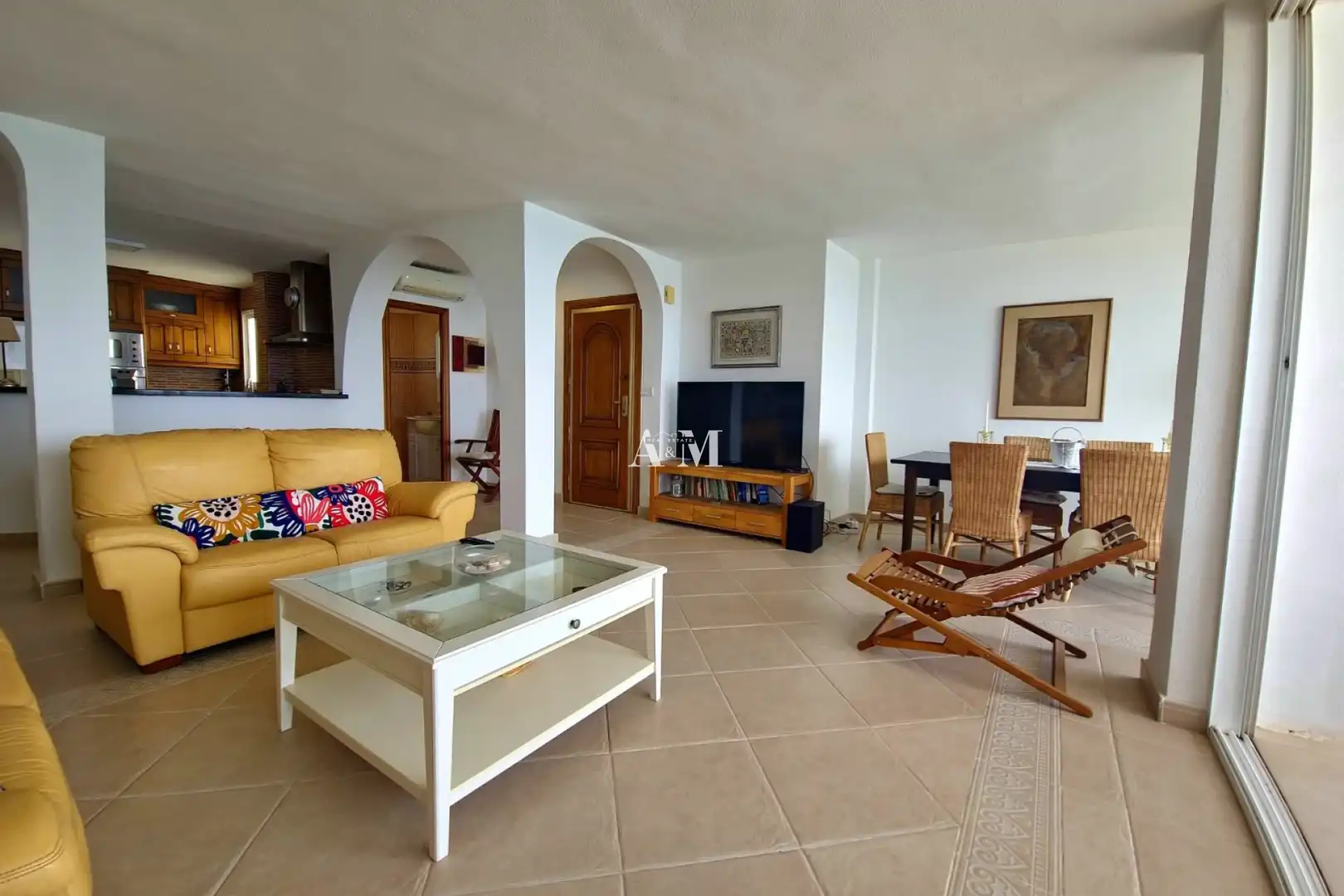 Sala de estar de Piso de alquiler en Torrevieja con Aire acondicionado, Calefacción y Amueblado