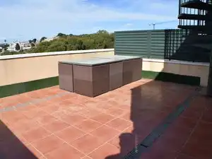 Terrasse von Maisonette zur Miete in Torredembarra mit Klimaanlage, Heizung und Terrasse