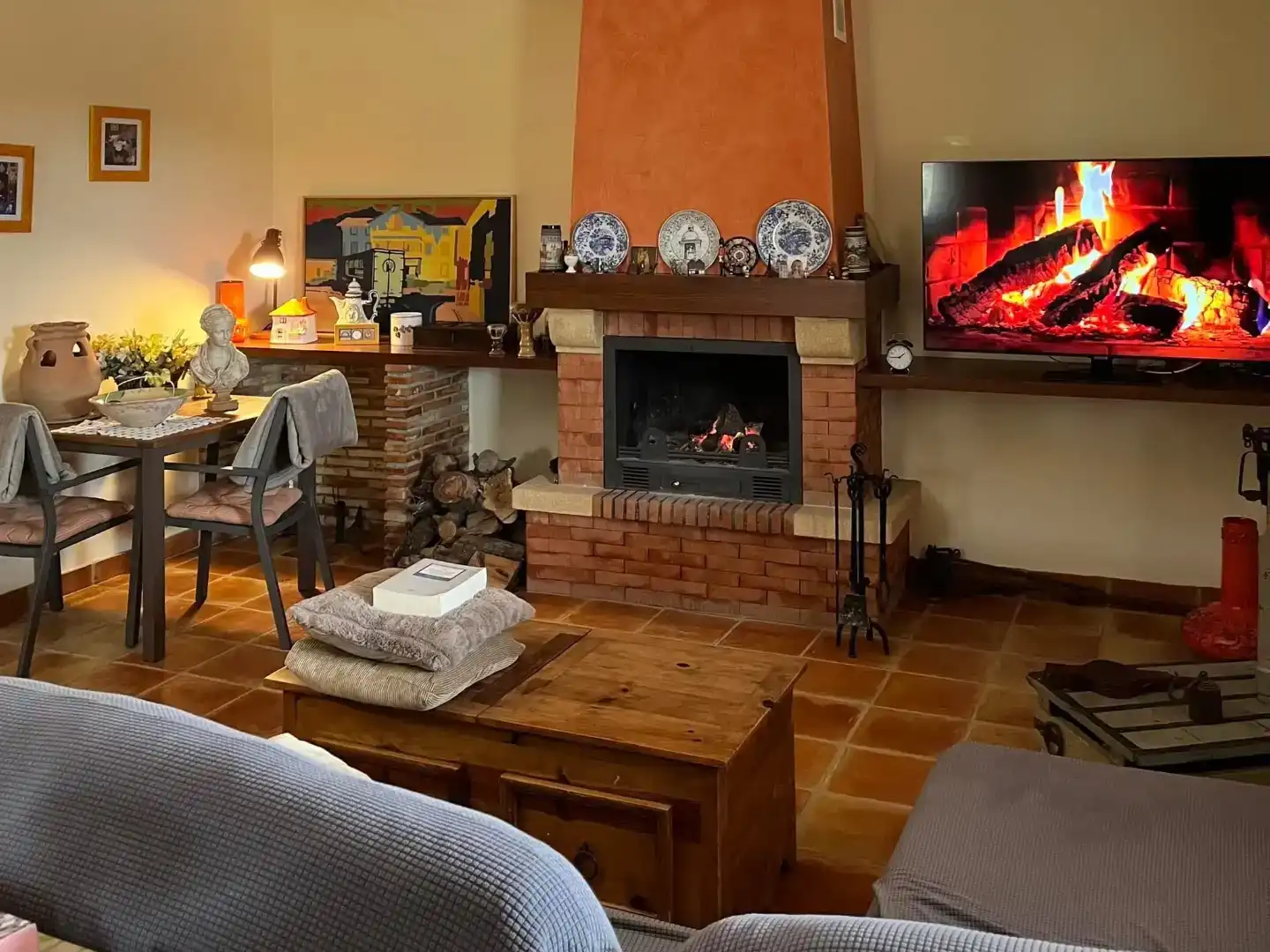 Sala de estar de Casa o chalet en venta en Mazarrón con Aire acondicionado, Piscina y Balcón
