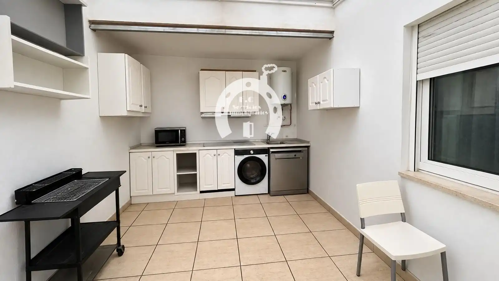 Kitchen of Flat for sale in Elche / Elx  with Air Conditioner