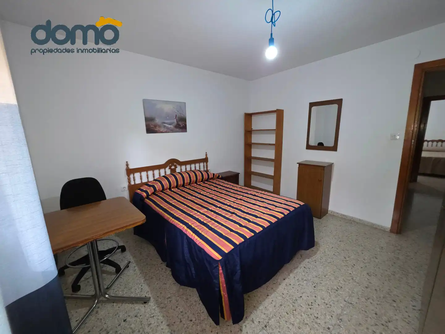Schlafzimmer von Wohnung zur Miete in Granada mit Heizung, Terrasse und Möbliert