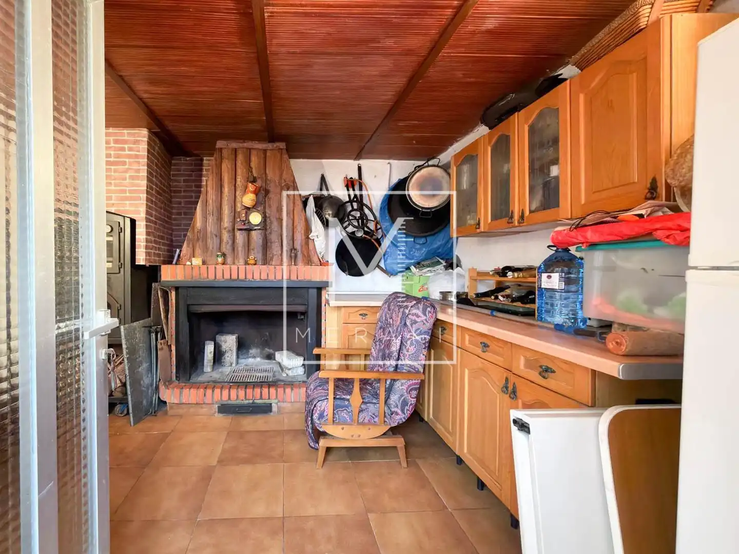 Cuina de Casa o xalet en venda en Albacete amb Calefacció, Jardí privat i Terrassa