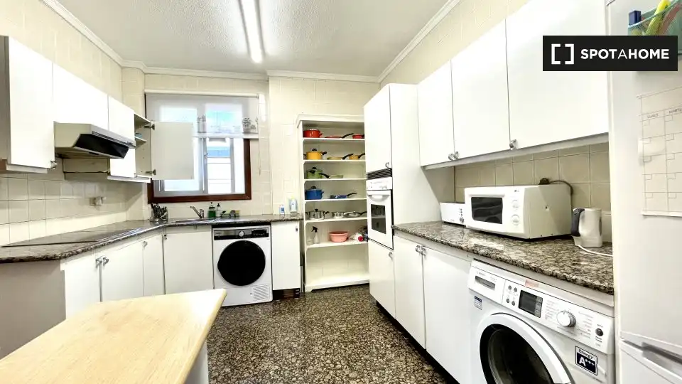 Cocina de Piso para compartir en Bilbao  con Aire acondicionado, Terraza y Amueblado