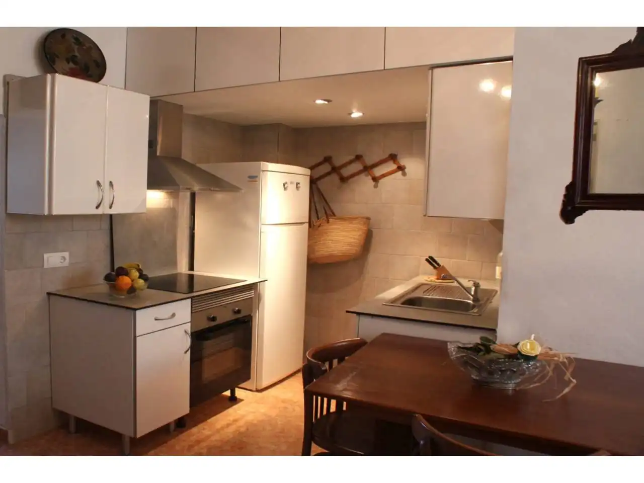 Küche von Wohnung zum Verkauf in Eivissa mit Klimaanlage, Möbliert und Balkon