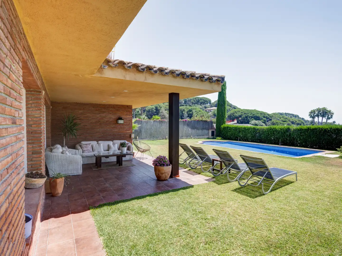 Terrace of Houses for sale in Sant Andreu de Llavaneres  with Air Conditioner, Heating and Private garden