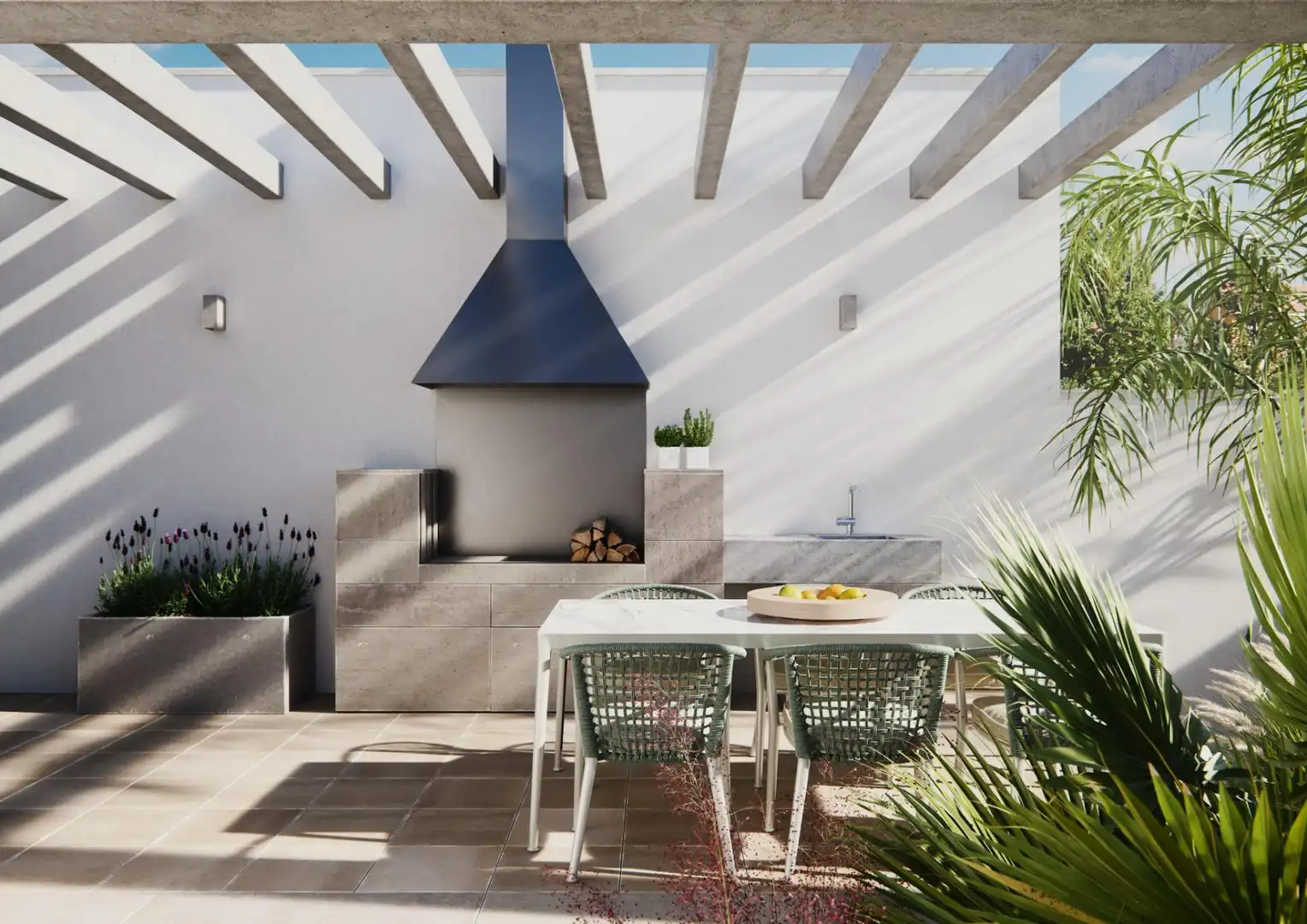 Terraza de Casa o chalet en venta en San Javier con Aire acondicionado, Calefacción y Jardín privado