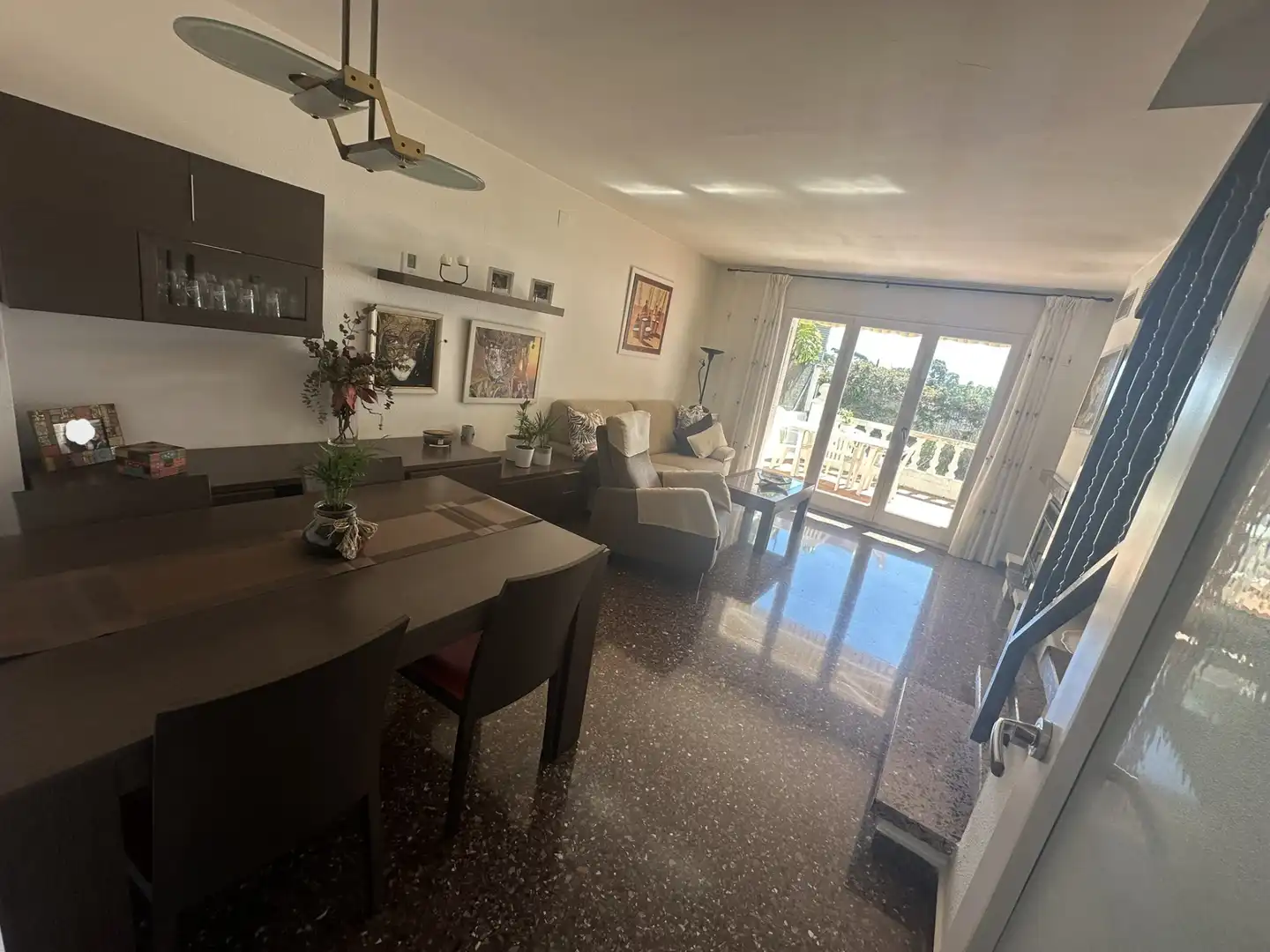 Sala de estar de Casa adosada en venta en Santa Coloma de Gramenet con Terraza y Balcón