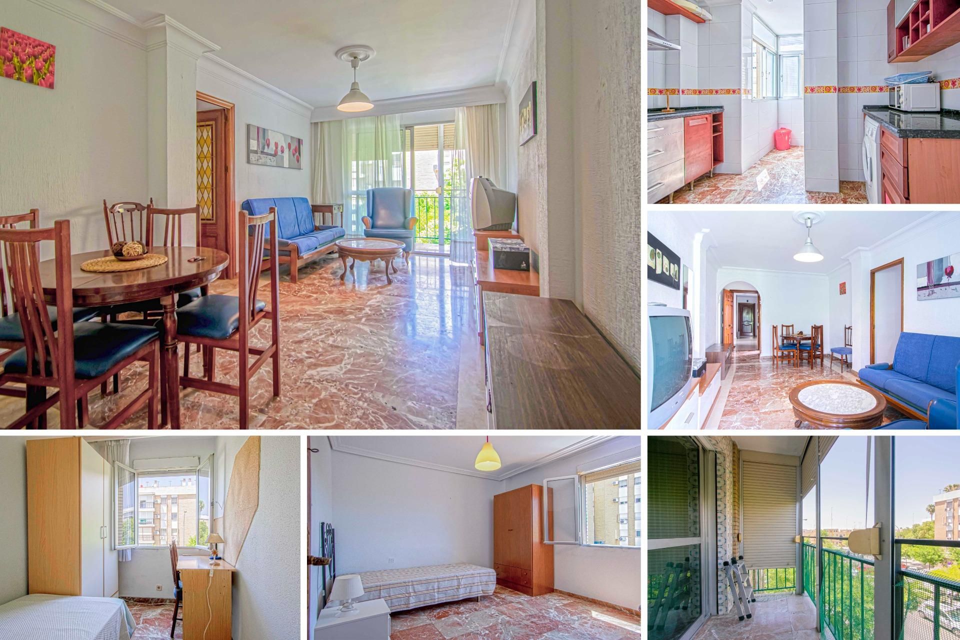 Vista exterior de Piso en venta en  Sevilla Capital con Terraza