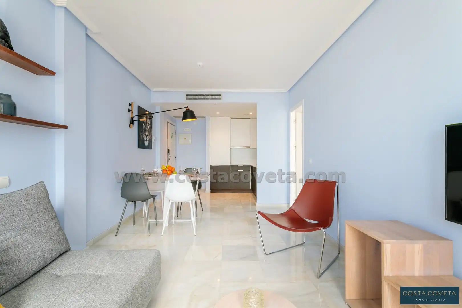 Wohnzimmer von Erdgeschoss zum Verkauf in El Campello mit Klimaanlage, Heizung und Terrasse
