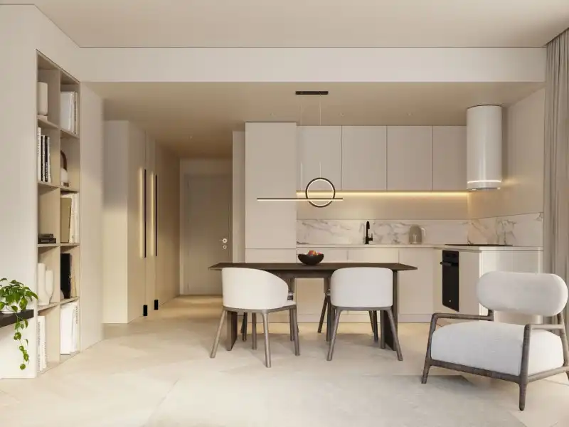 Kitchen of Flat for sale in Calpe / Calp  with Air Conditioner, Private garden and Terrace