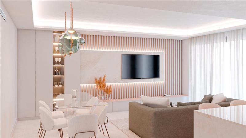 Sala d'estar de Pis en venda en  Palma de Mallorca amb Aire condicionat, Terrassa i Piscina comunitària