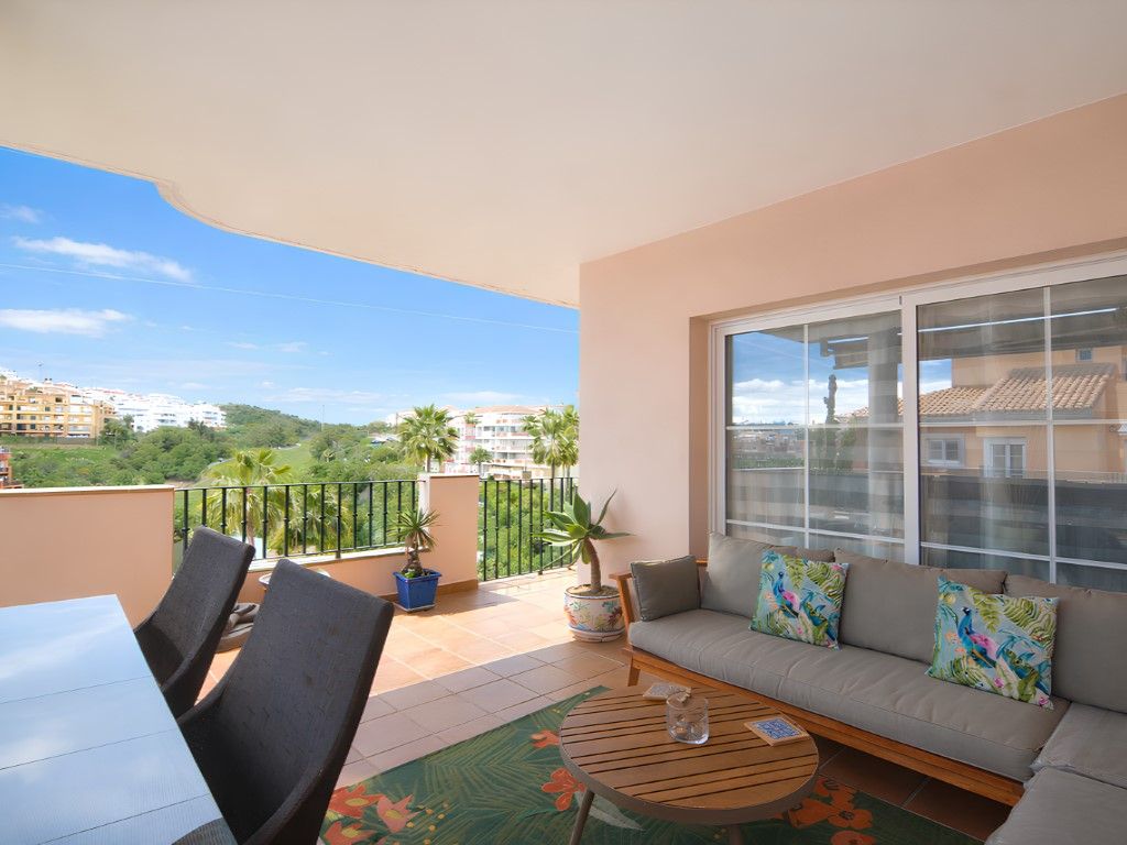 Terrace of Flat for sale in Mijas  with Air Conditioner, Terrace and Swimming Pool