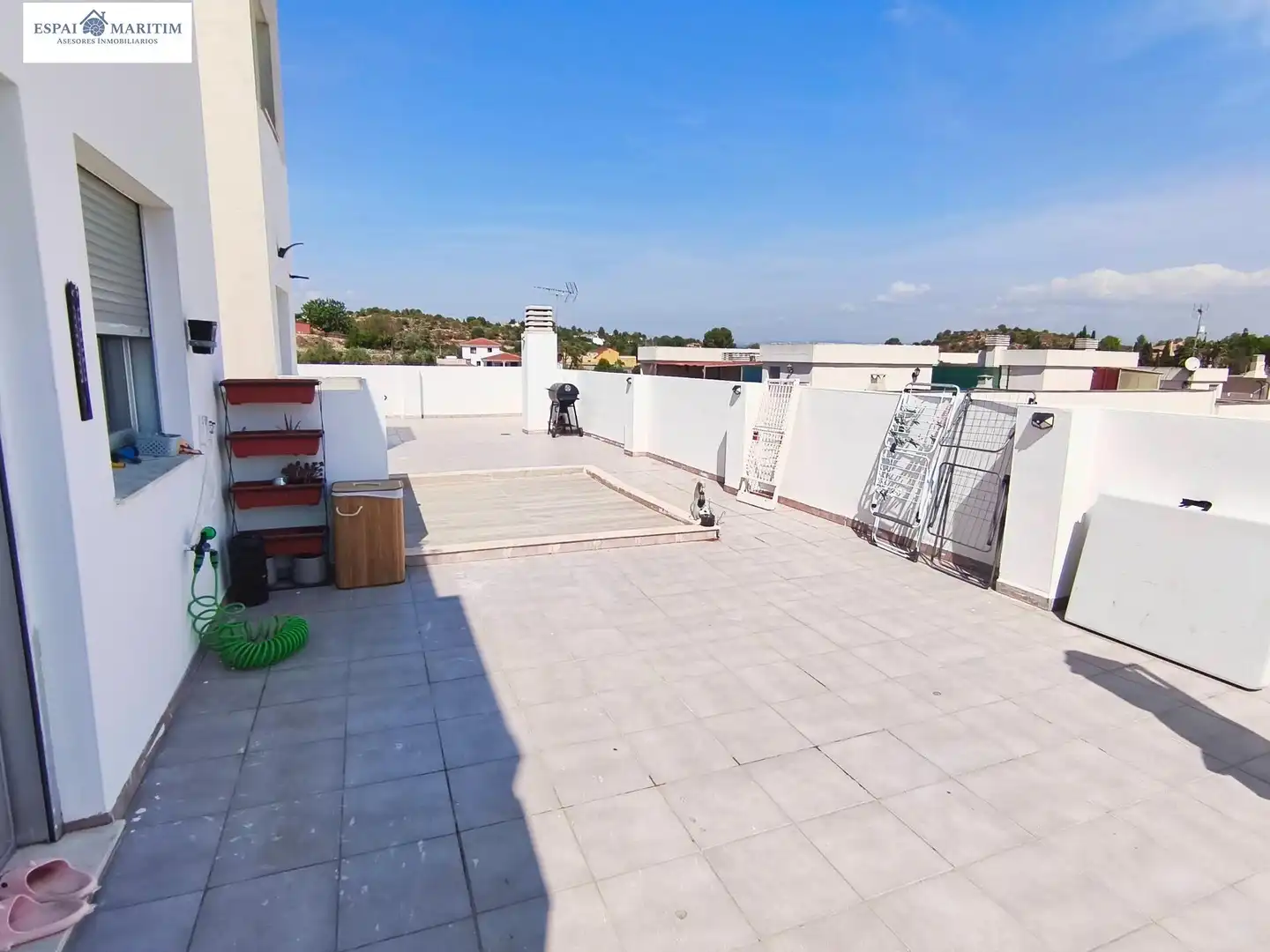 Terrasse von Dachboden zum Verkauf in Vilamarxant mit Klimaanlage, Terrasse und Ofen