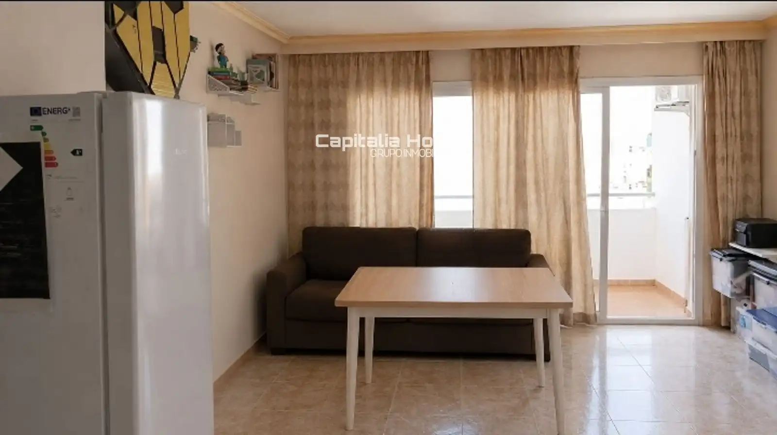 Wohnzimmer von Wohnung zum Verkauf in Sant Josep de sa Talaia mit Klimaanlage, Heizung und Schwimmbad