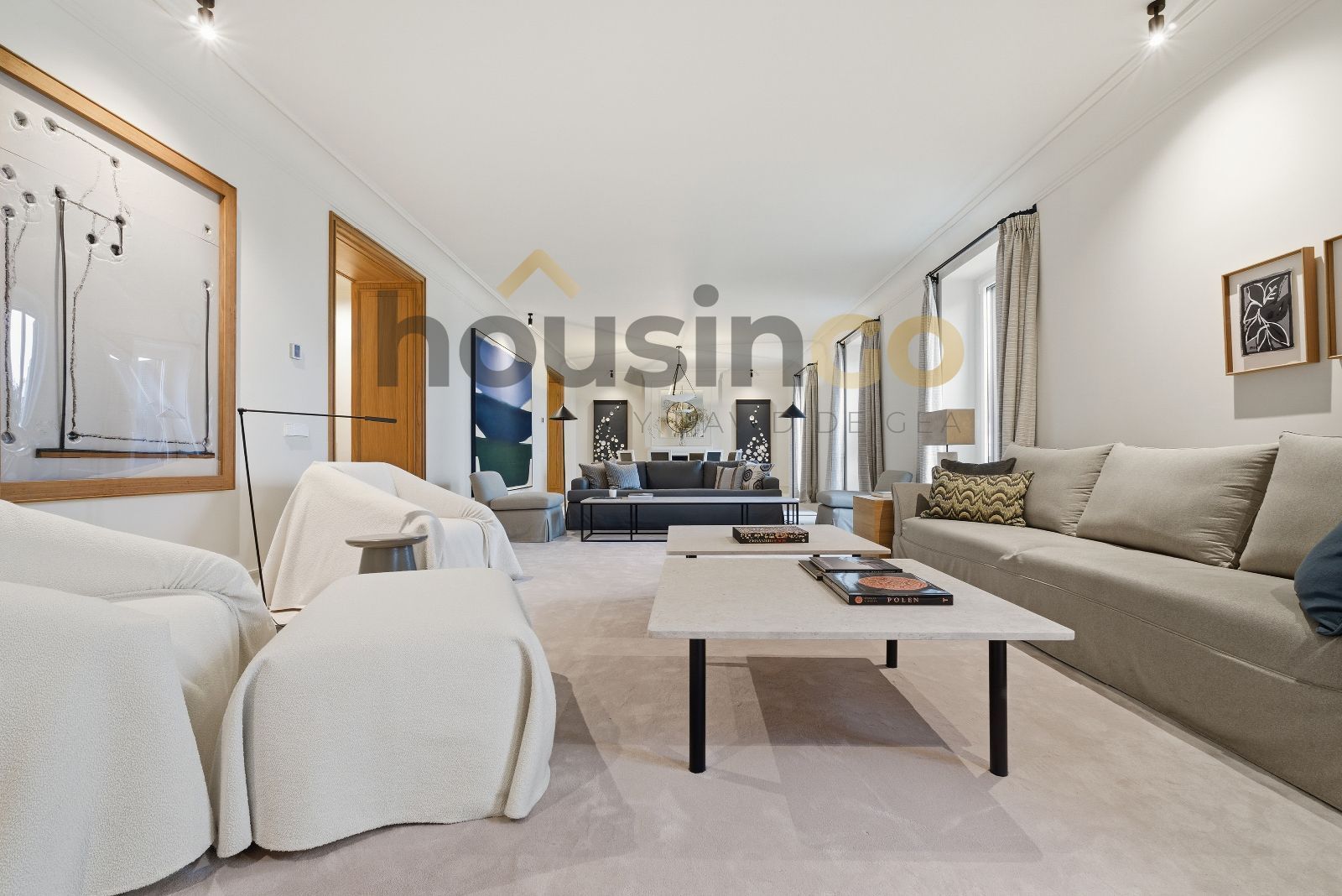 Sala d'estar de Pis en venda en  Madrid Capital amb Aire condicionat, Calefacció i Parquet