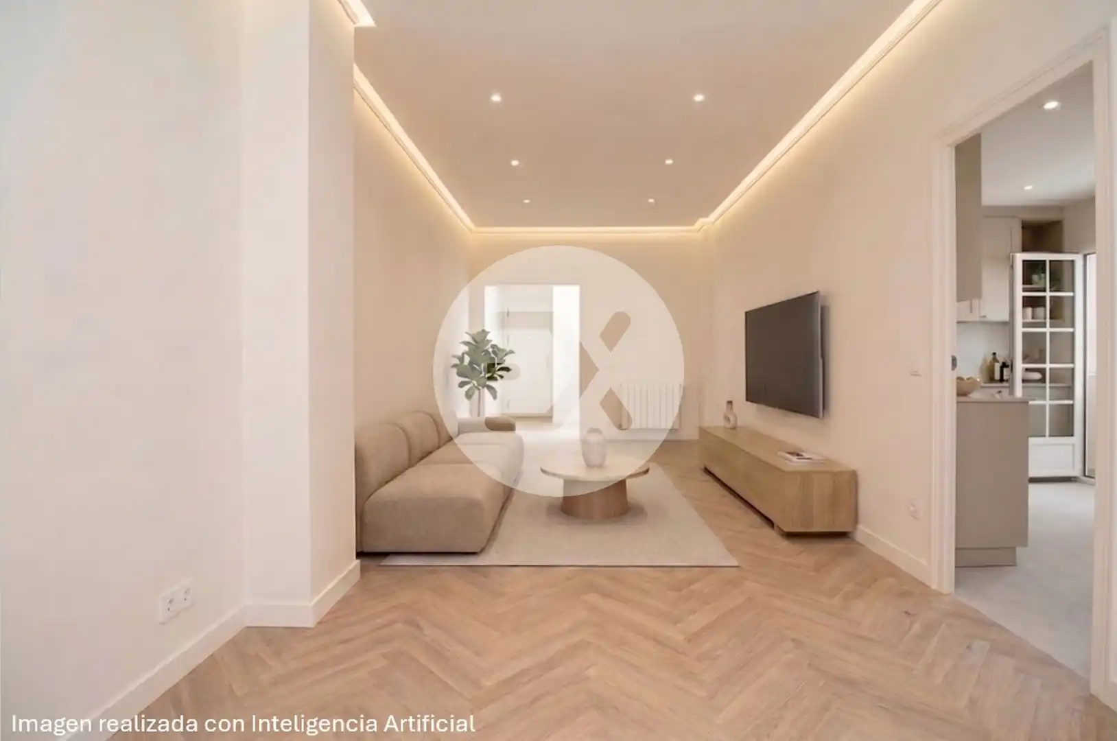 Sala de estar de Piso en venta en Castelldefels con Balcón