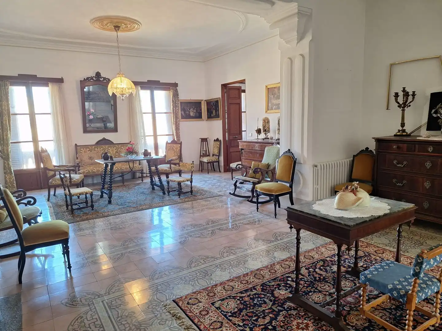 Sala d'estar de Casa adosada en venda en Algaida amb Jardí privat i Traster