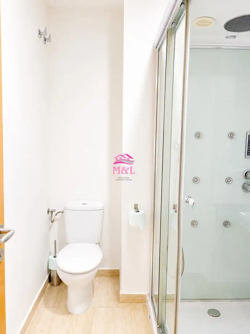 Baño de Apartamento de alquiler en Mérida con Aire acondicionado, Terraza y Amueblado