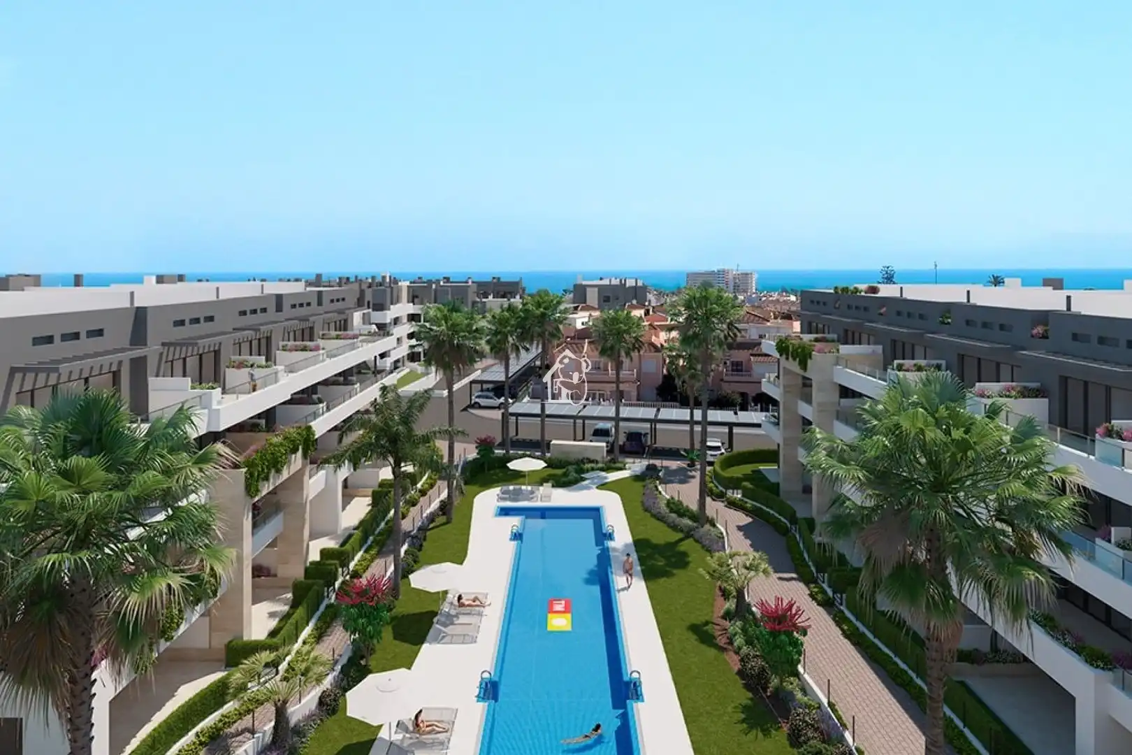 Terrace of Flat for rent in Orihuela  with Air Conditioner, Terrace and Swimming Pool