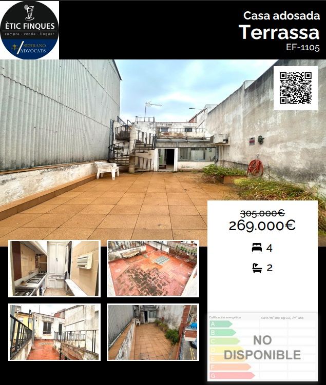Terraza de Casa adosada en venta en Terrassa con Aire acondicionado, Terraza y Horno