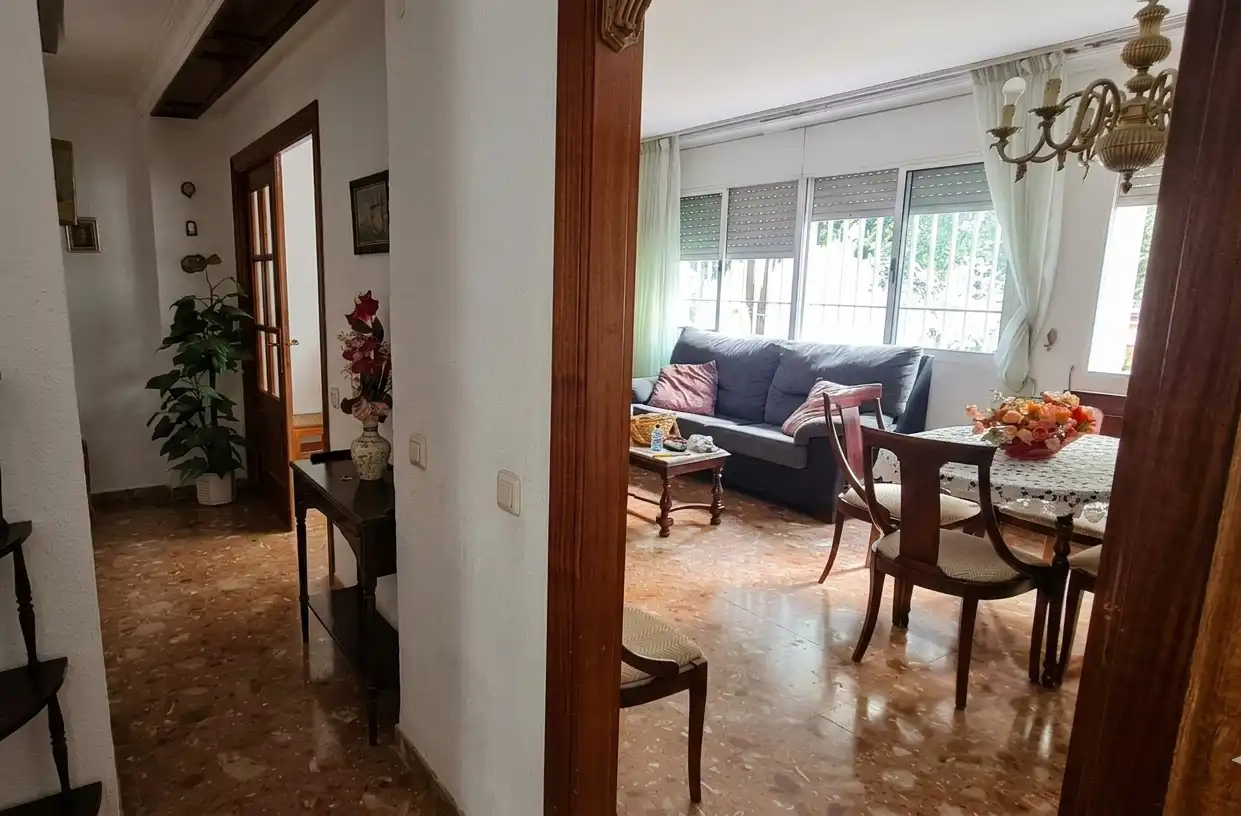 Sala de estar de Piso en venta en Sevilla con Amueblado