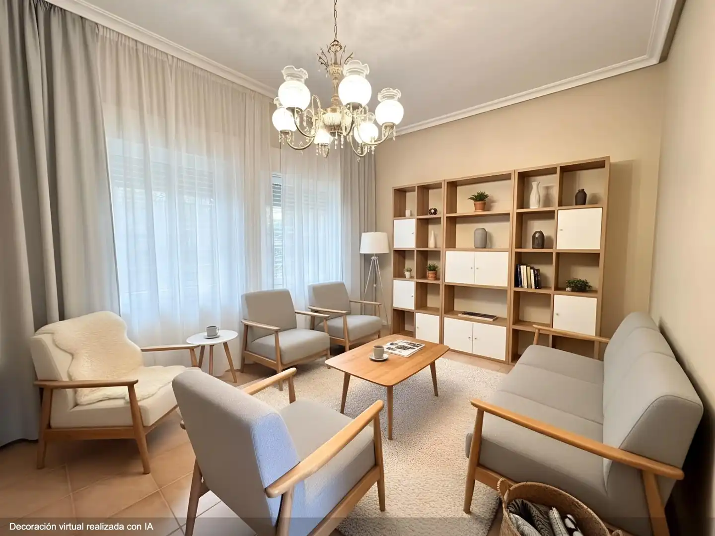 Sala de estar de Casa o chalet en venta en Madroñera con Aire acondicionado, Calefacción y Jardín privado