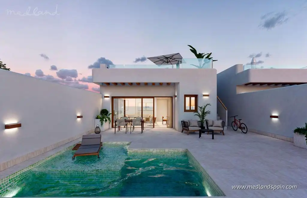 Piscina de Casa o chalet en venta en Torre-Pacheco con Jardín privado, Terraza y Piscina