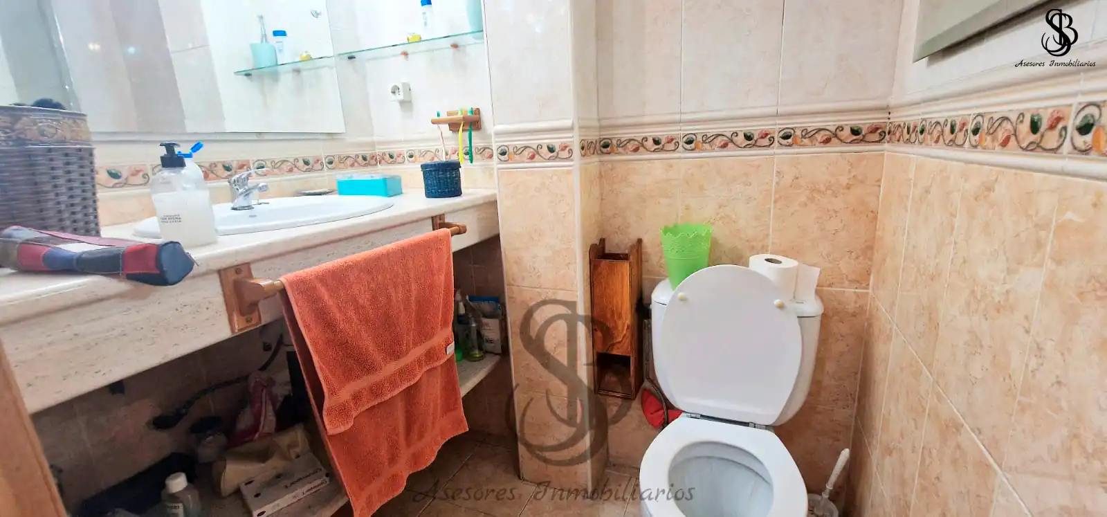 Baño de Casa adosada en venta en Alicante / Alacant con Aire acondicionado, Calefacción y Jardín privado
