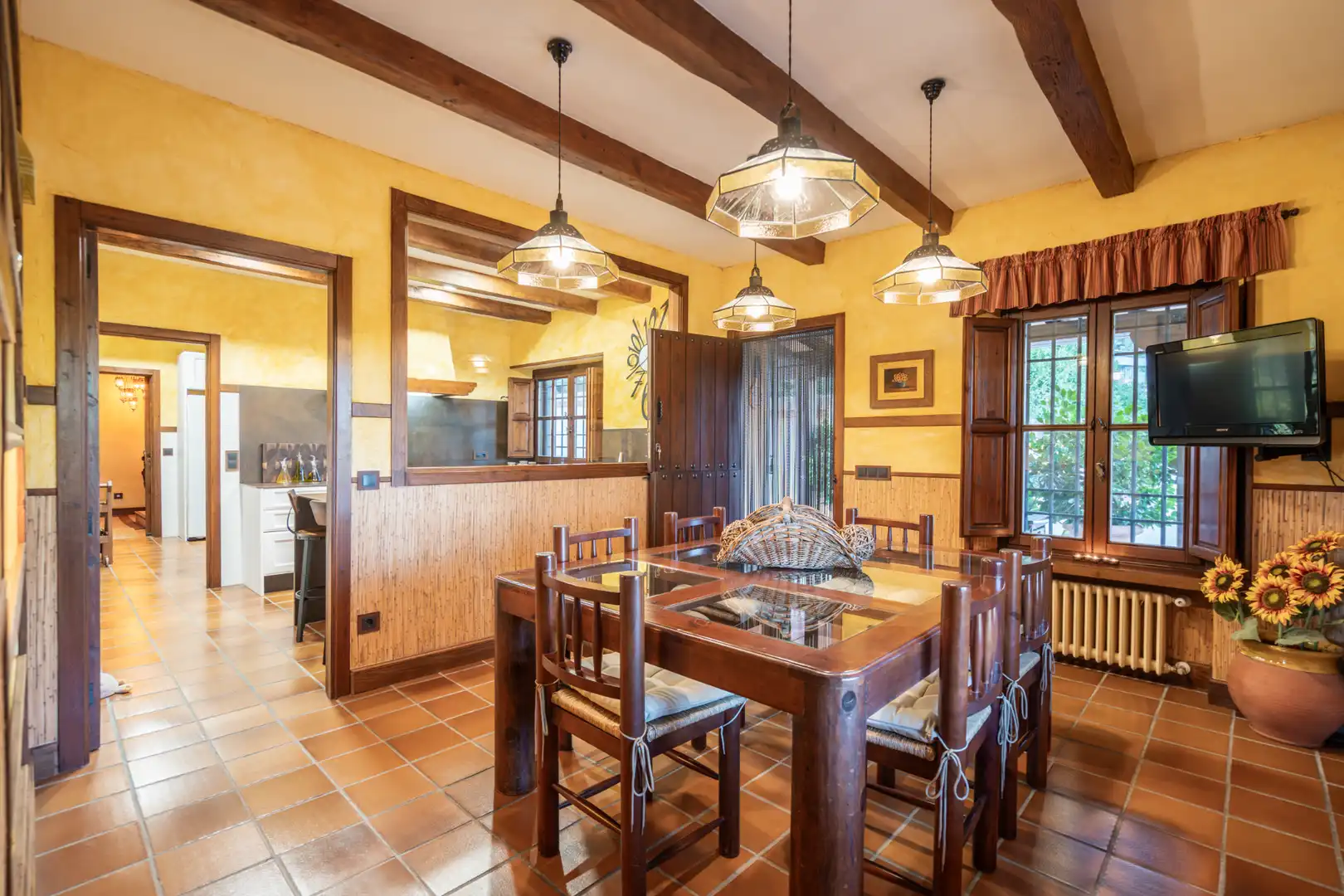 Dining room of Houses for sale in Manzanares El Real  with Air Conditioner, Heating and Private garden
