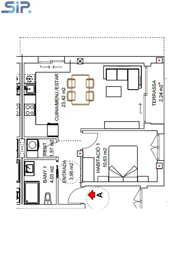 Wohnung zum Verkauf in Santa Margarida I Els Monjos mit Parkett, Terrasse und Balkon