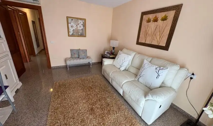 Sala d'estar de Casa adosada en venda en Níjar amb Aire condicionat i Moblat
