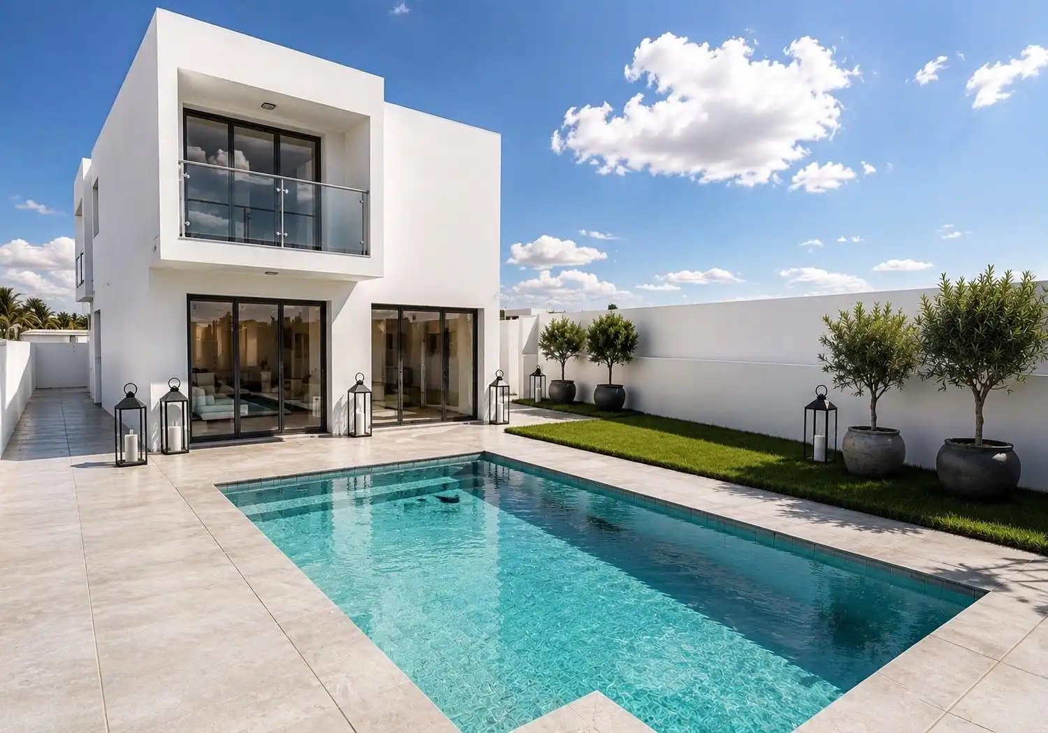 Swimming pool of Detached homes for sale in La Oliva  with Air Conditioner, Private garden and Terrace