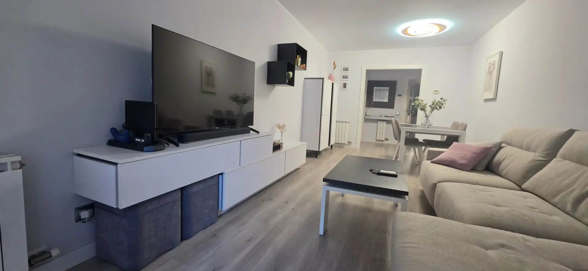 Wohnzimmer von Wohnung zum Verkauf in Sant Adrià de Besòs mit Klimaanlage, Heizung und Parkett
