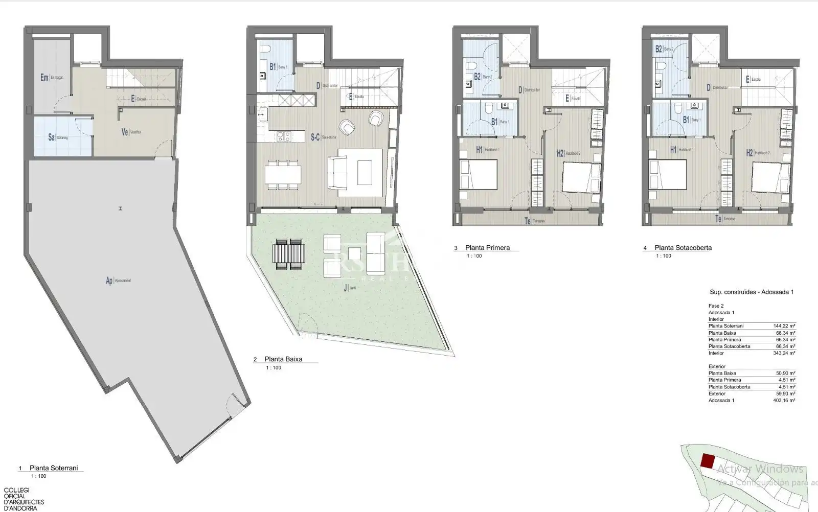 Reihenhaus mit Pool zum Verkauf in del Coll del Turer, imagen 9