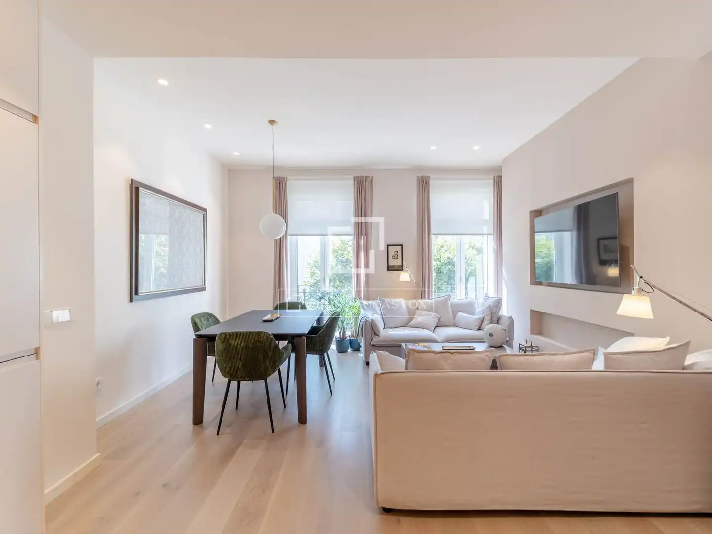 Sala de estar de Piso de alquiler en Valencia con Aire acondicionado, Amueblado y Balcón