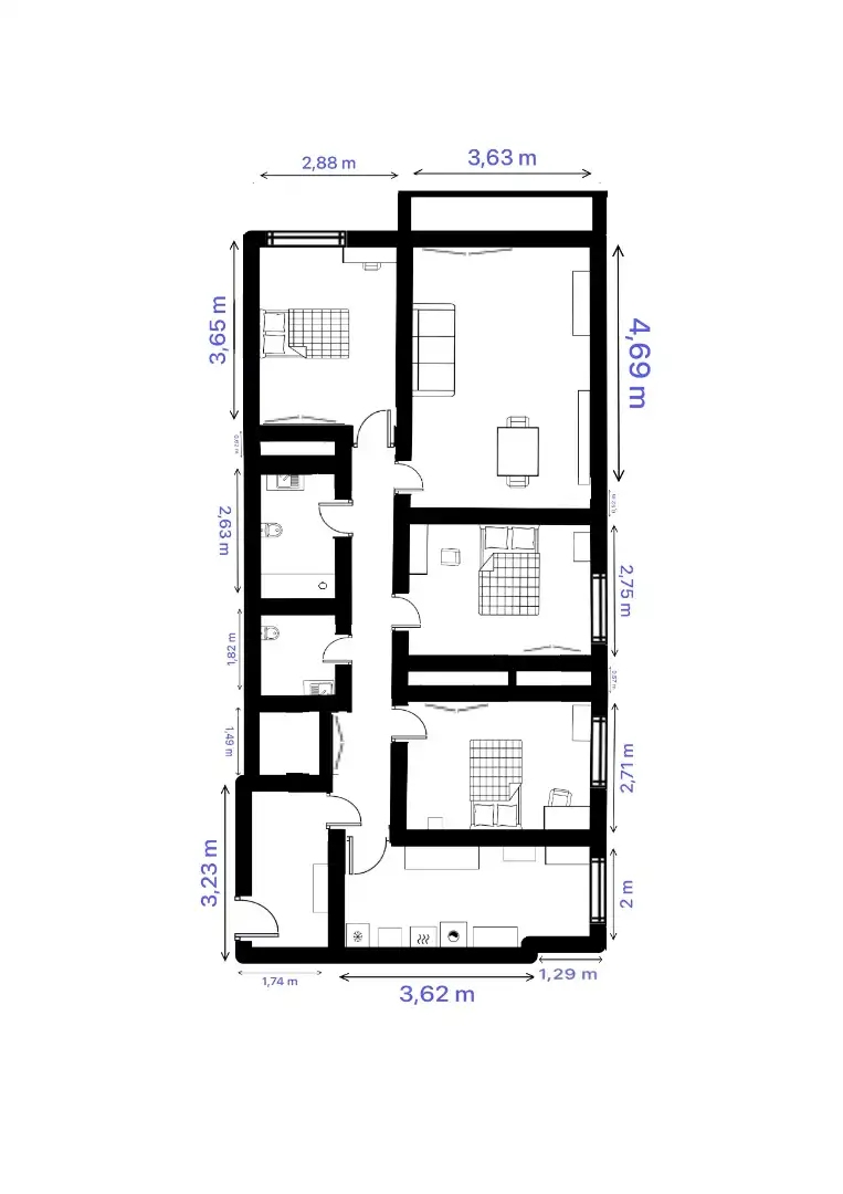 Flat for rent in Salamanca  with Heating, Furnished and Oven