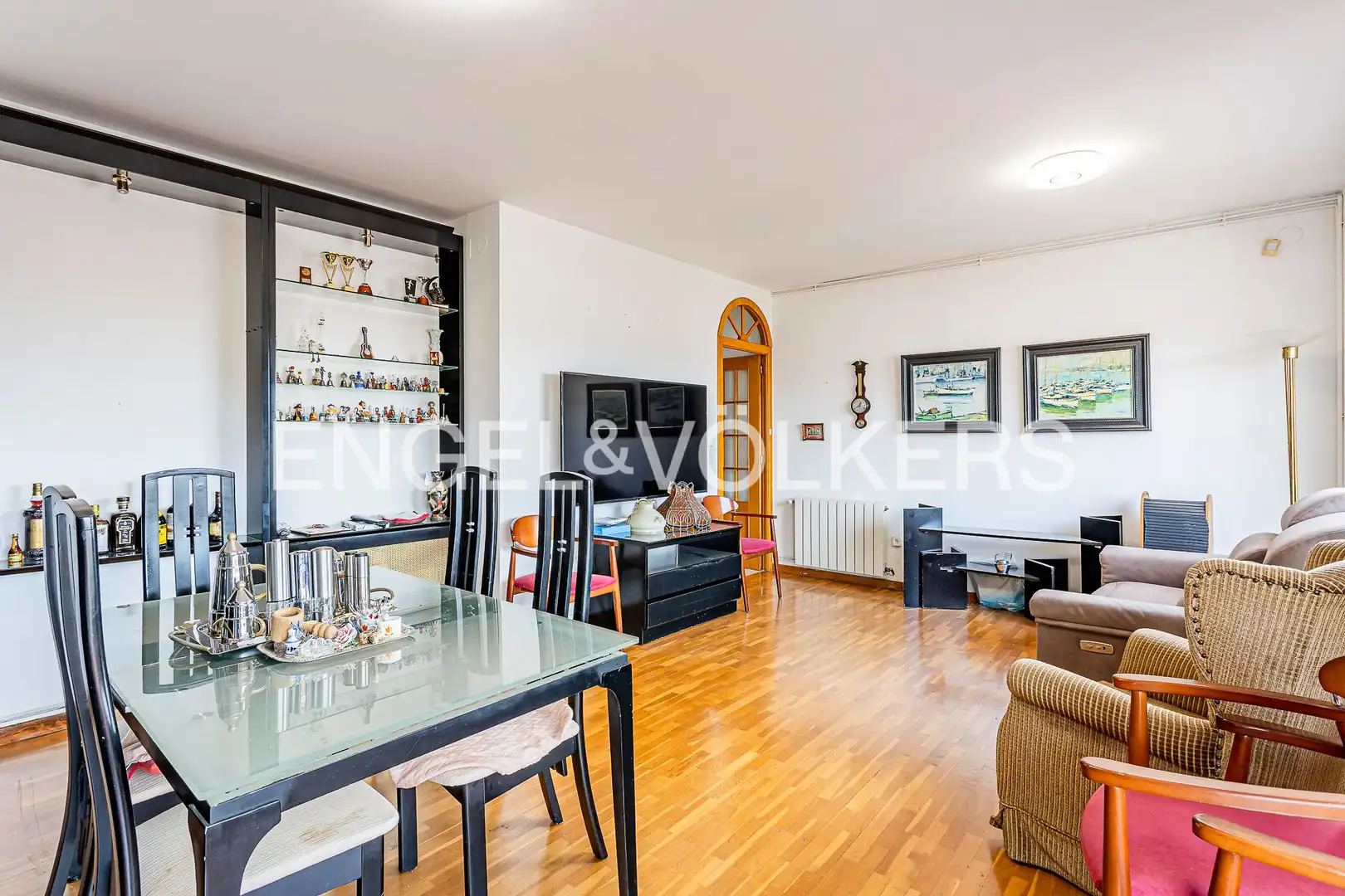 Sala d'estar de Àtic en venda en Sarrià - Sant Gervasi