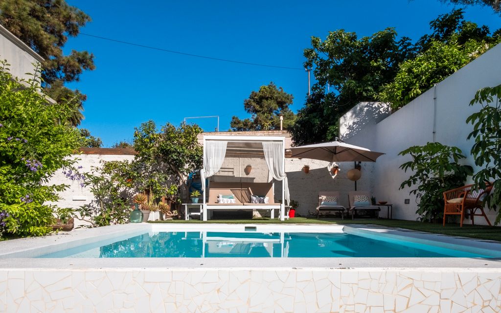 Piscina de Casa o xalet en venda en Santa Brígida amb Aire condicionat, Jardí privat i Terrassa