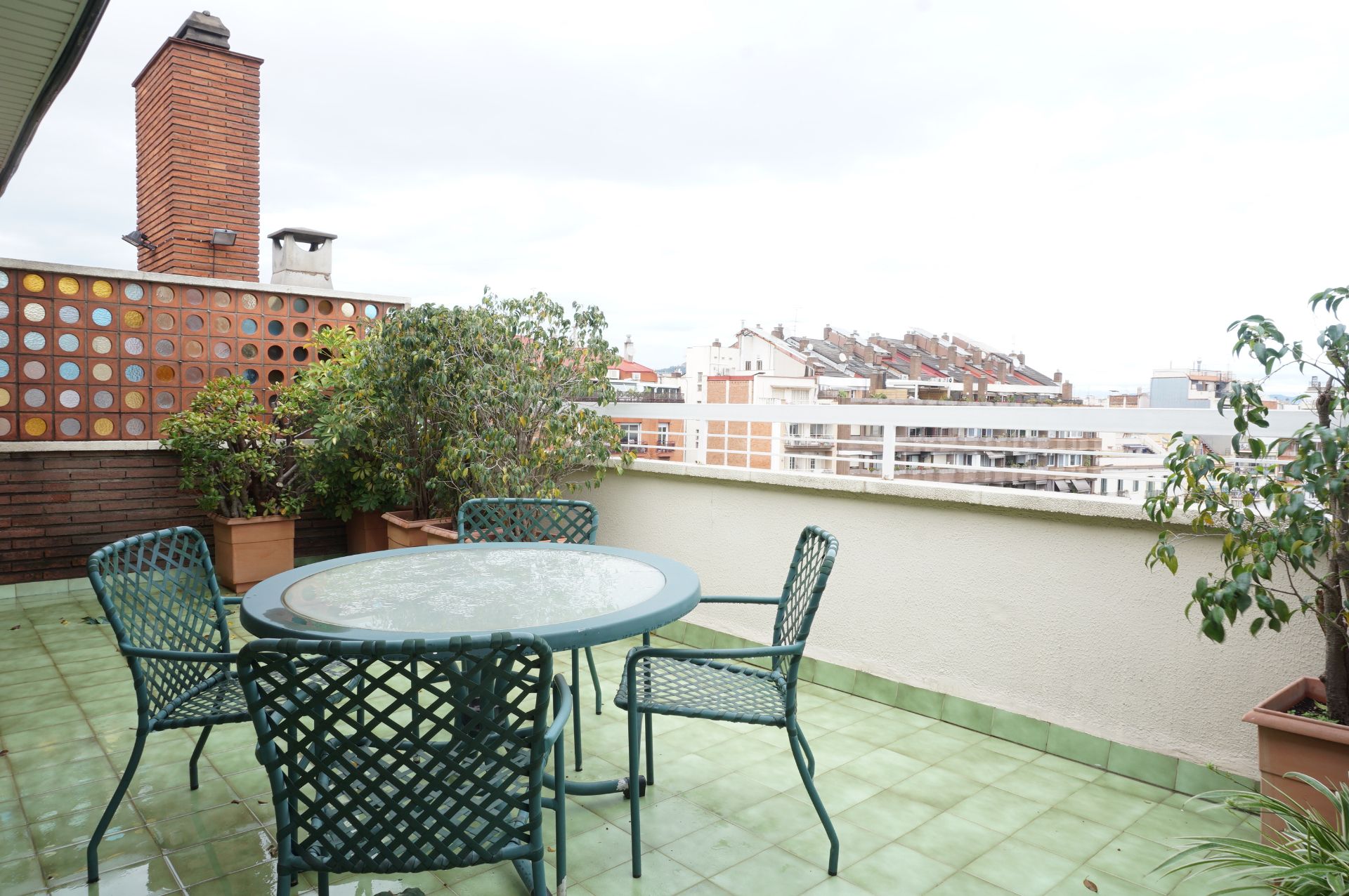 Terrace of Flat to rent in  Barcelona Capital  with Heating, Parquet flooring and Terrace
